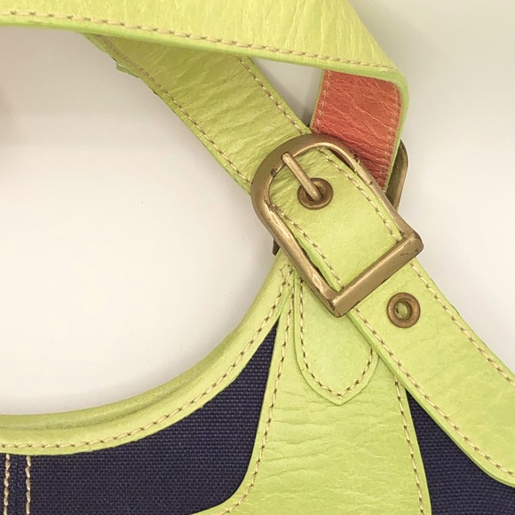 BNWOT PAUL SMITH LEATHER / CANVAS SHOULDER BAG - Picture 11 of 13